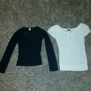 2 lace tops bundle